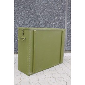 Kasse, grøn m låg, 85x27x66